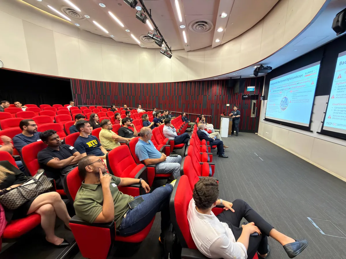 The auditorium at Illinois ARCS, CREATE Tower, during Event #2