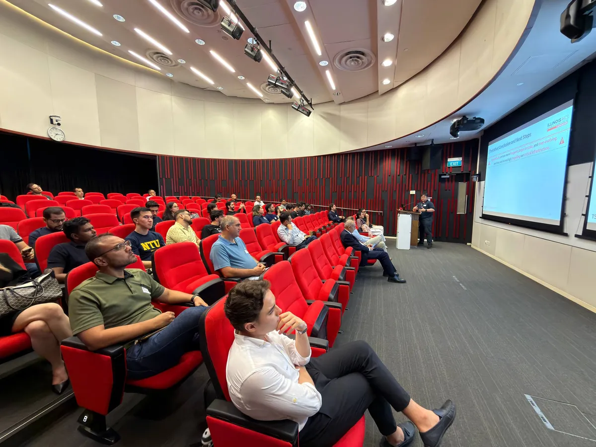 Audience in the CREATE Tower auditorium